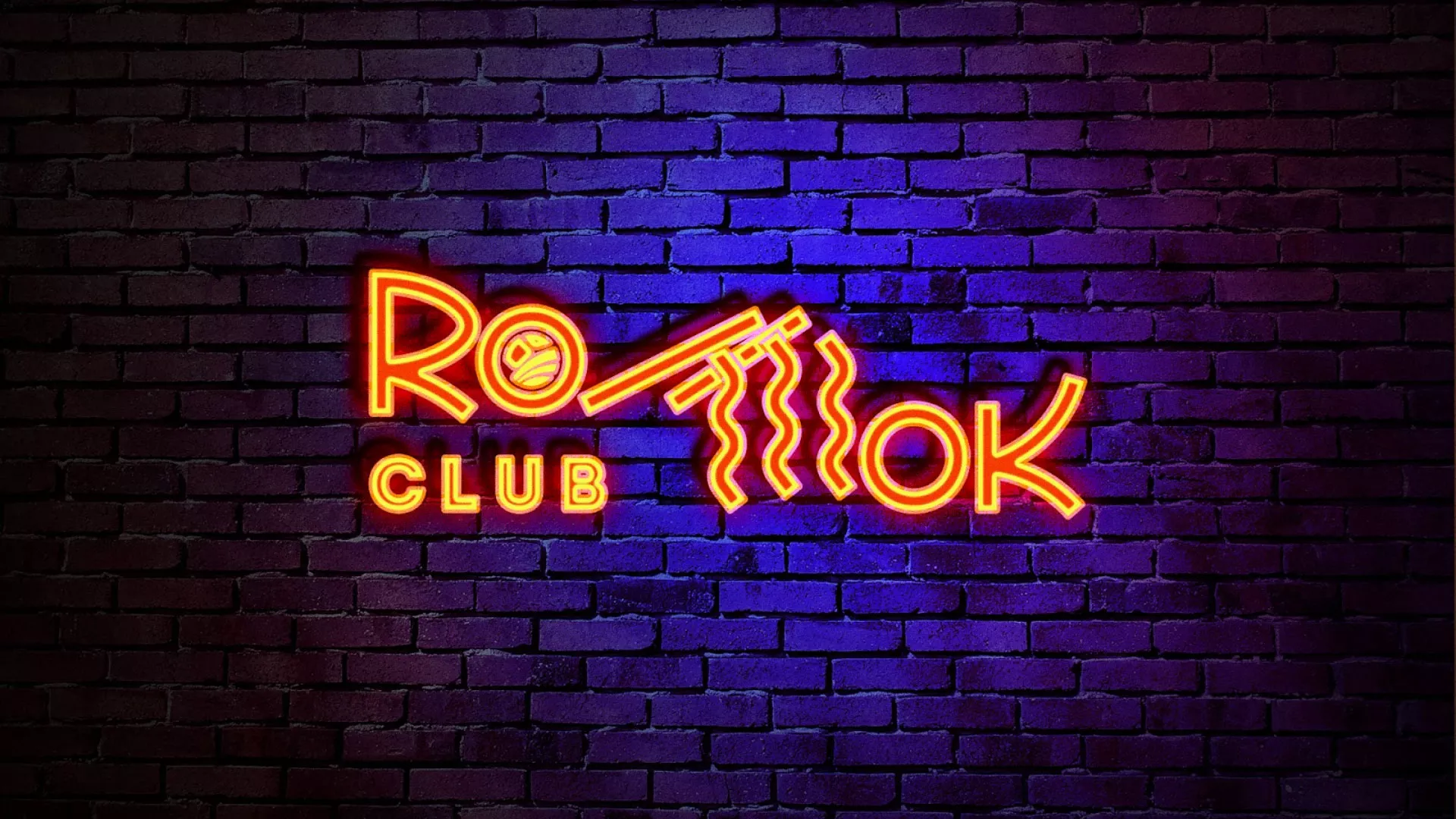 Разработка интерьерной вывески суши-бара «Roll Wok Club» в Свердловском